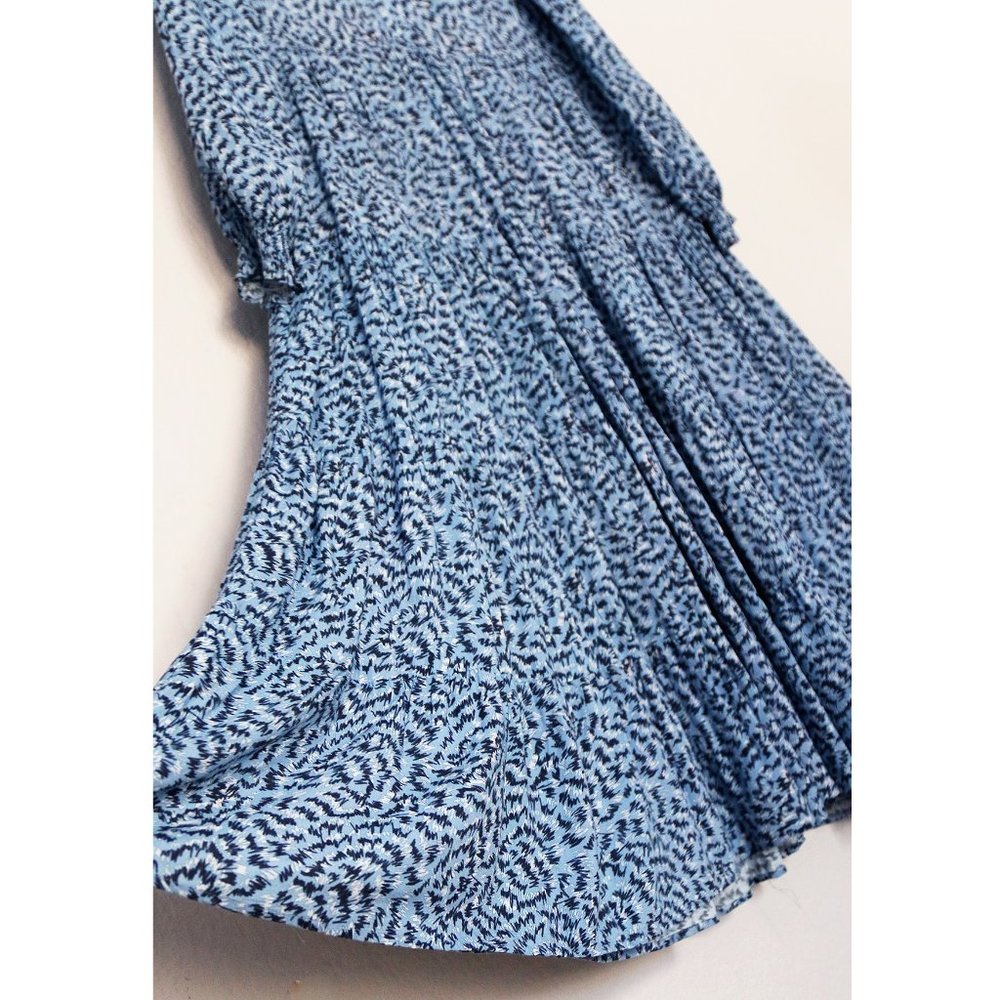 Zara Blue Angel Long Sleeve Prairie Tiered Midi Maxi Dress S Blogger's Favorite - Picture 6 of 15